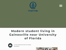 Tablet Screenshot of campuslodgegainesville.com